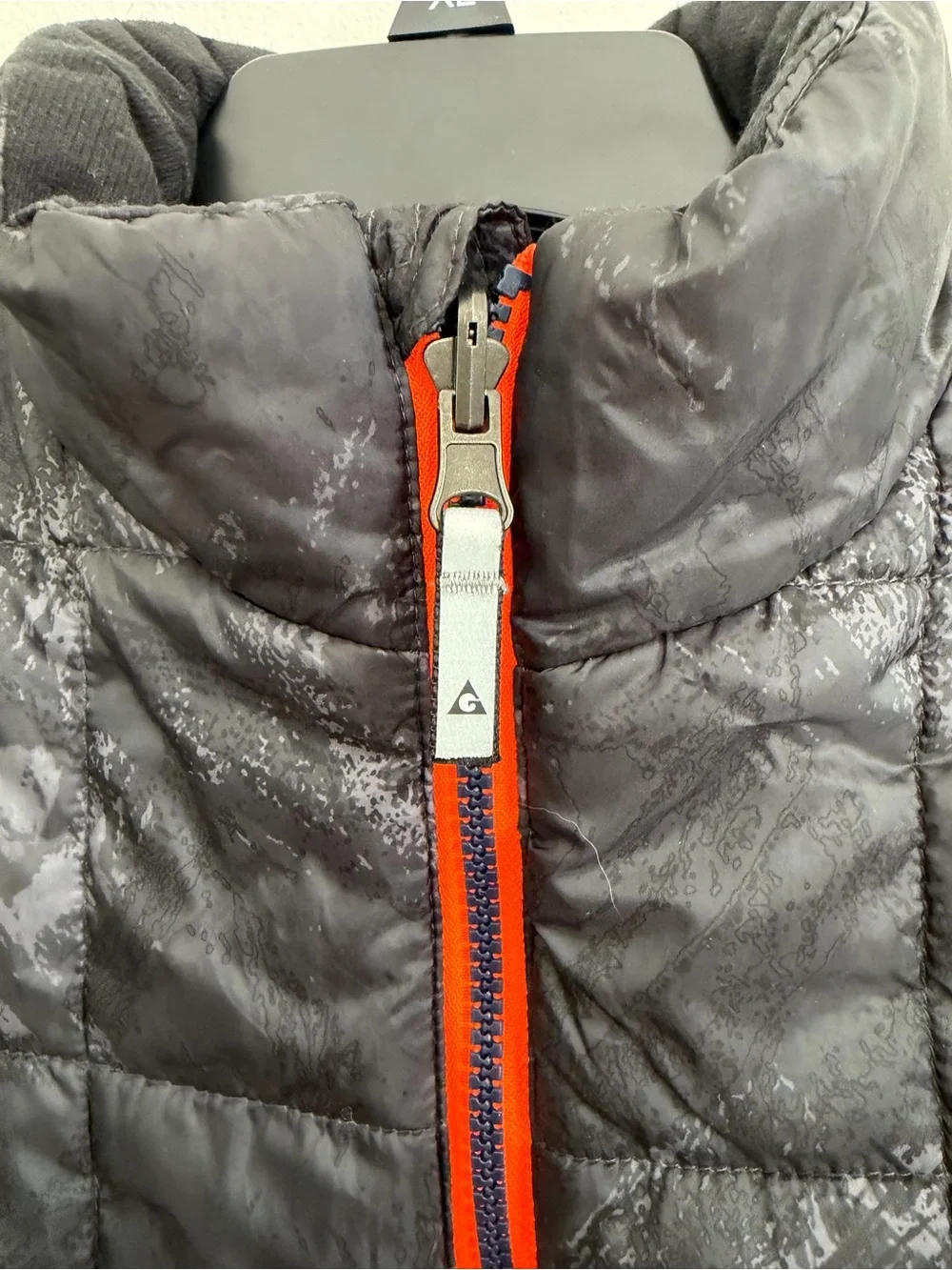 Gerry Jacket Youth L quilted jacket a dark abstract pattern contrast Full Zipper